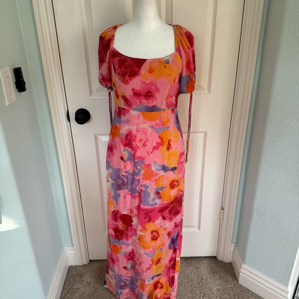 Anthropologie The Frolic Margot Column Maxi dress - Picture 3 of 10